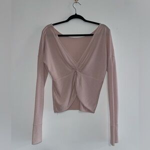 Abercrombie & Fitch - Low Back Long Sleeve Sweater (Pink)